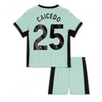 Chelsea Moises Caicedo #25 Rezervni Dres za djecu 2023-24 Kratak Rukav (+ Kratke hlače)